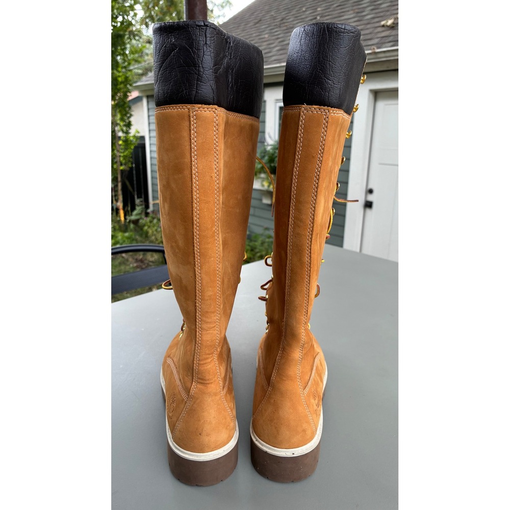 Timberland 14 Inch Premium Waterproof Boots Wheat Nubuck 7.5 - Picture 4 of 9